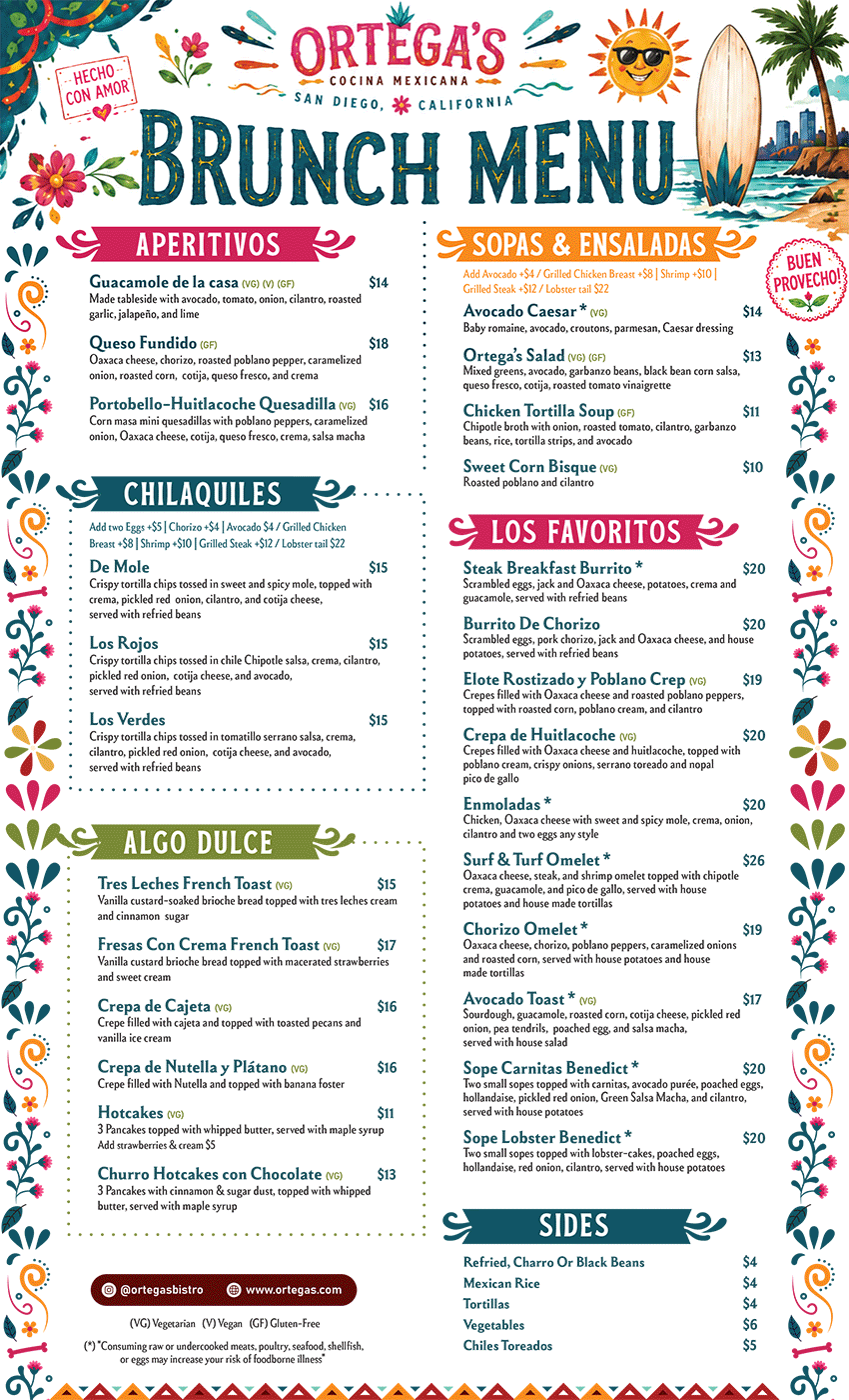 Brunch Menu